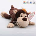 Animal shape plush fabric pen case, plush monkey pen case, unstuffed cow pencil case